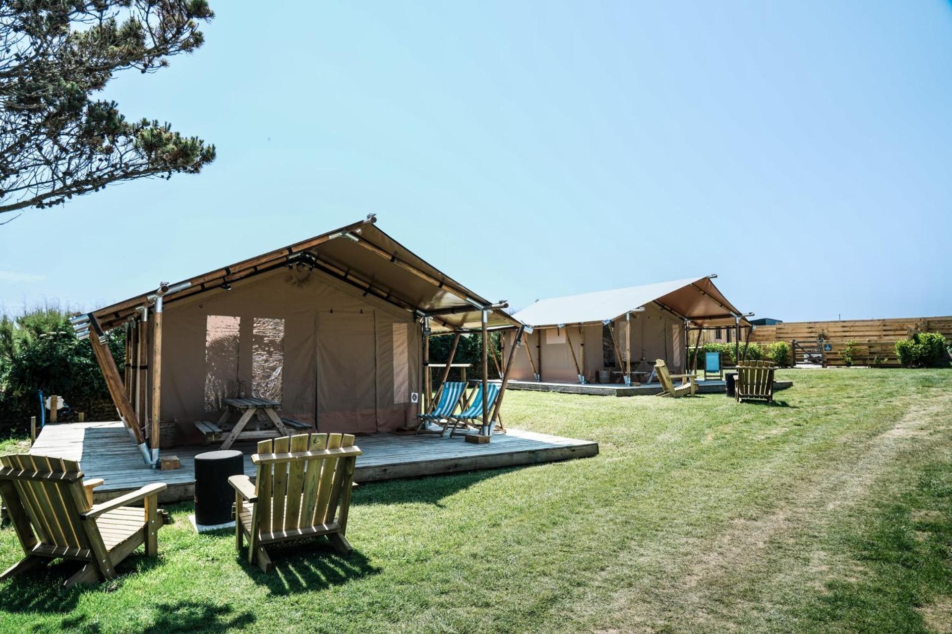 Glamping At Macdonald's Farm Luxe tent Saint Ervan